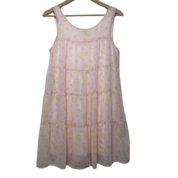 Lily Rose Dresses & Skirts - LILY ROSE | Floral Tiered Baby Doll Chiffon Mini Dress | Size XS